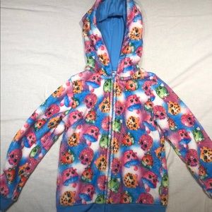 girls fuzzy Shopkins hoodie